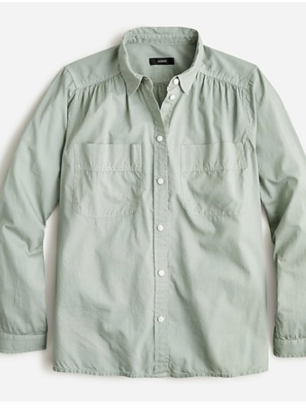 J.Crew NWT Garment-dyed cotton poplin utility shirt 14